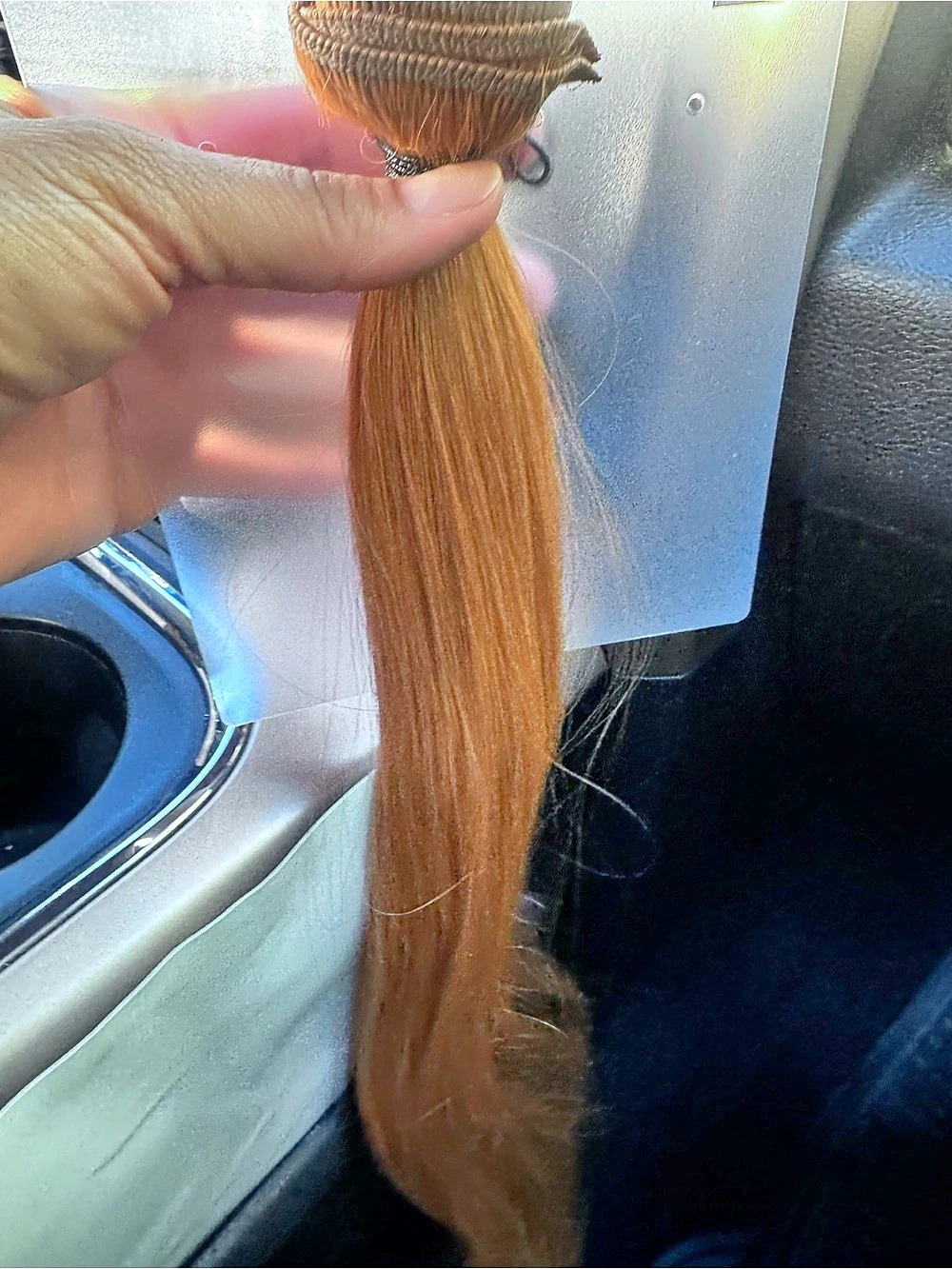 Hotheads 22”-3x Volume Weft Human Hair Weft in Brown & Blonde NWT